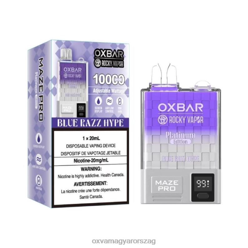 OXVA OXBAR MAZE PRO 10000 kék razz hype - OXVA Best Vape N6TVV16