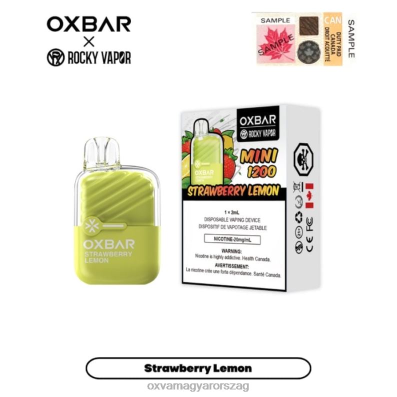 OXVA OXBAR MINI 1200 eper citrom - OXVA Vape Sale N6TVV19