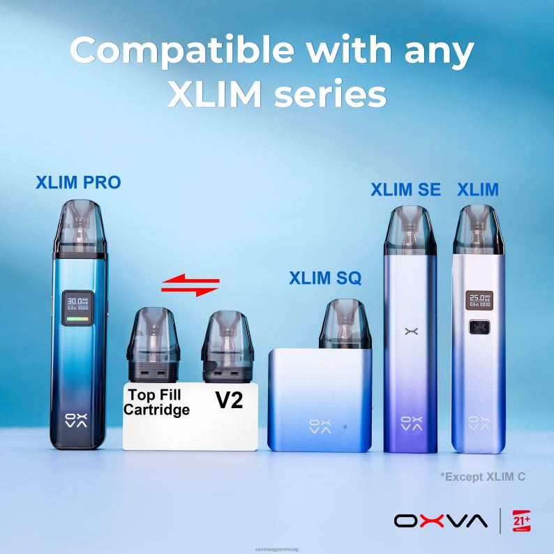 OXVA XLIM V3 szürke - OXVA Vape Price N6TVV83 patron felső feltöltése